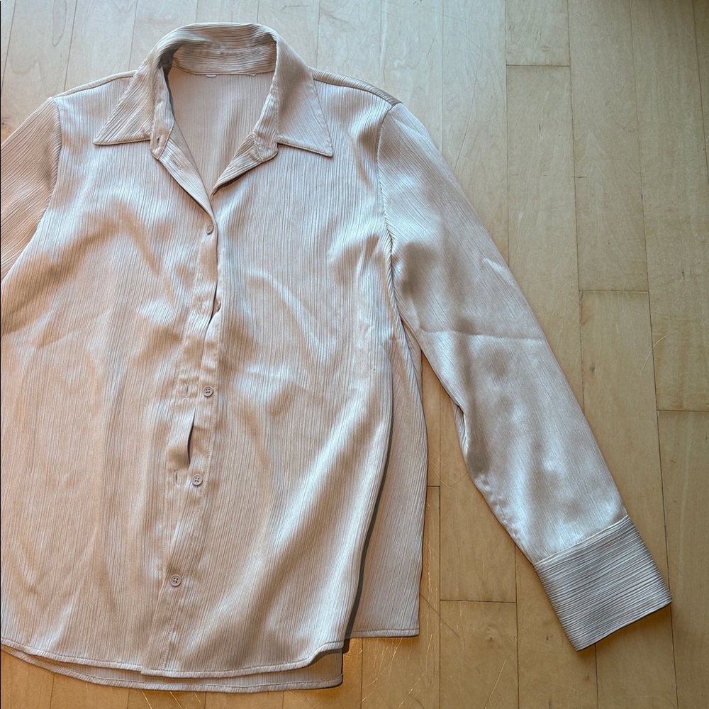 Cream Button-Up Shirt - Picture 5 of 5